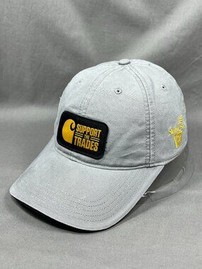 Carhartt Skills USA Strapback Hat Canvas Cap Gray Workwear Adjustable Dad Mens